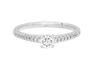 Complete Rings 14kt White Gold Classic Diamond Engagement