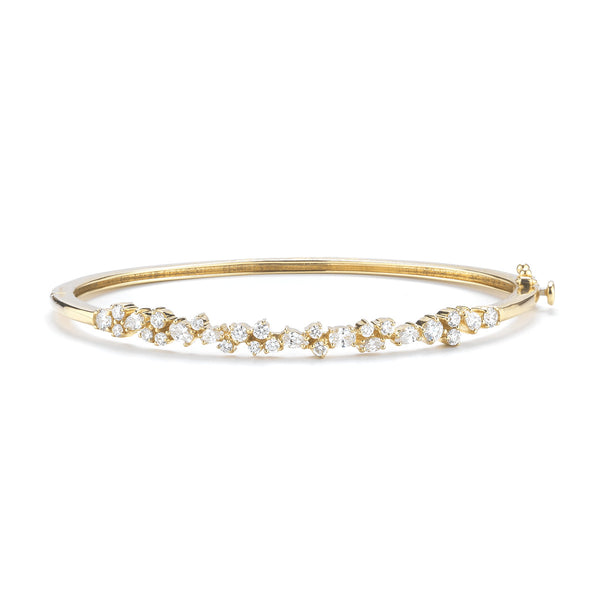 Penny Preville 18K Yellow, White or Rose Gold Stardust Bangle Bracelet