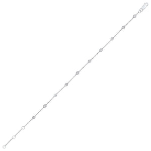 14kw dbty bezel diamond bracelet 1/2ct, fp4153/10-4wc