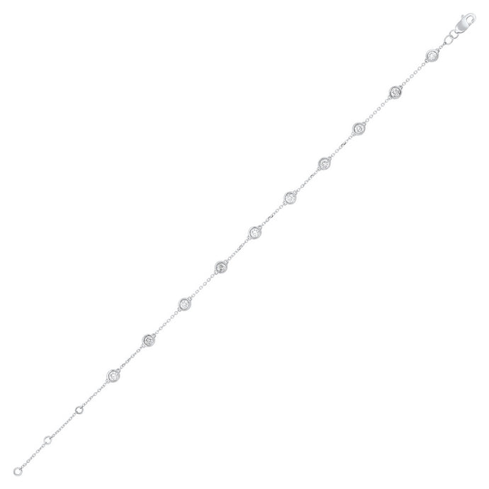 14kw dbty bezel diamond bracelet 3/4ct, fp4153/30-4wc