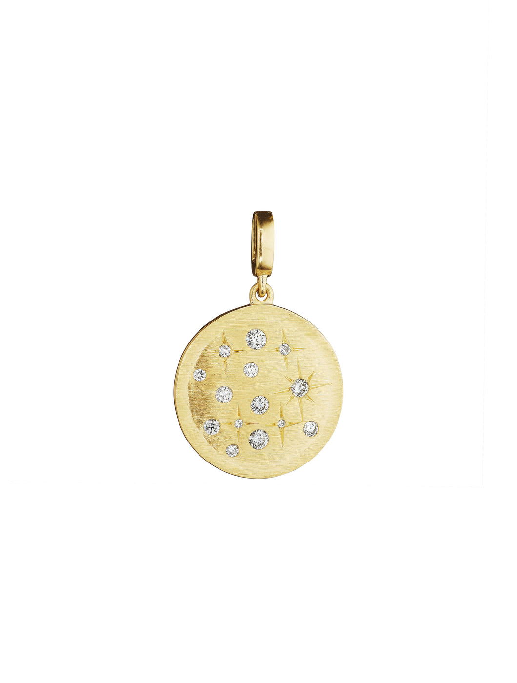 Penny Preville 18K Yellow Gold Round Galaxy Medallion