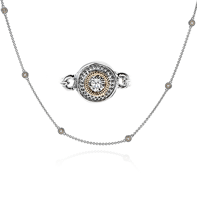 Simon G ch111 TRELLIS NECKLACE IN 18K GOLD WITH DIAMONDS