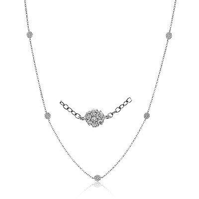 Simon G ch119 Harmonie Necklace in 18k Gold with Diamonds