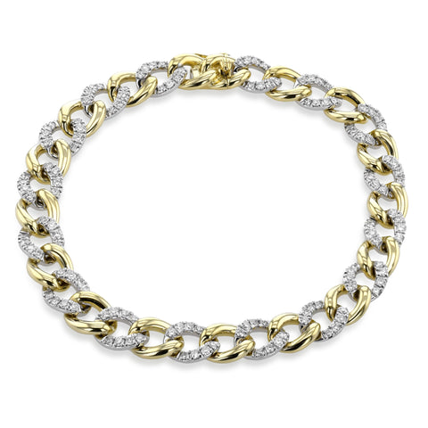 Simon G cn132 Chain Necklace in 18k Gold with Diamonds
