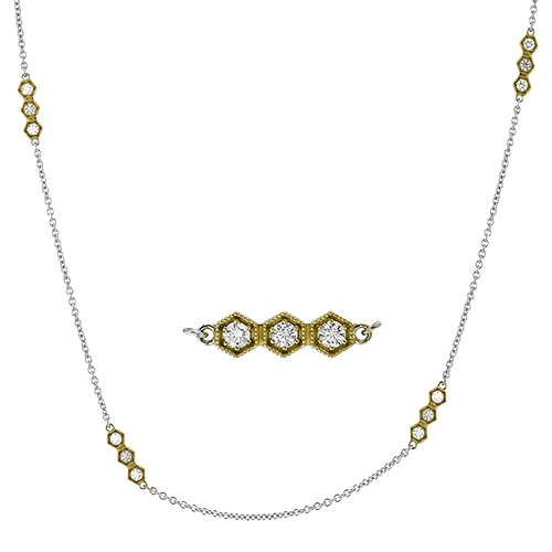 Simon G cn136 Necklace in 18k Gold with Diamonds