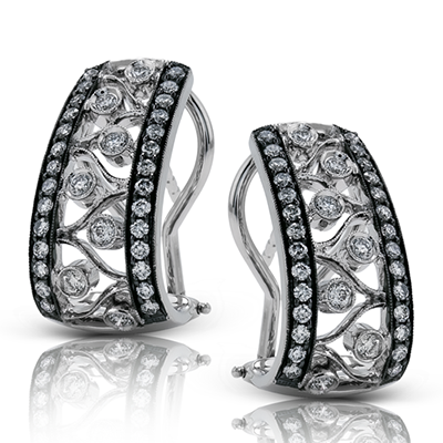 Simon G de122 Earrings in 18k Gold with Diamonds