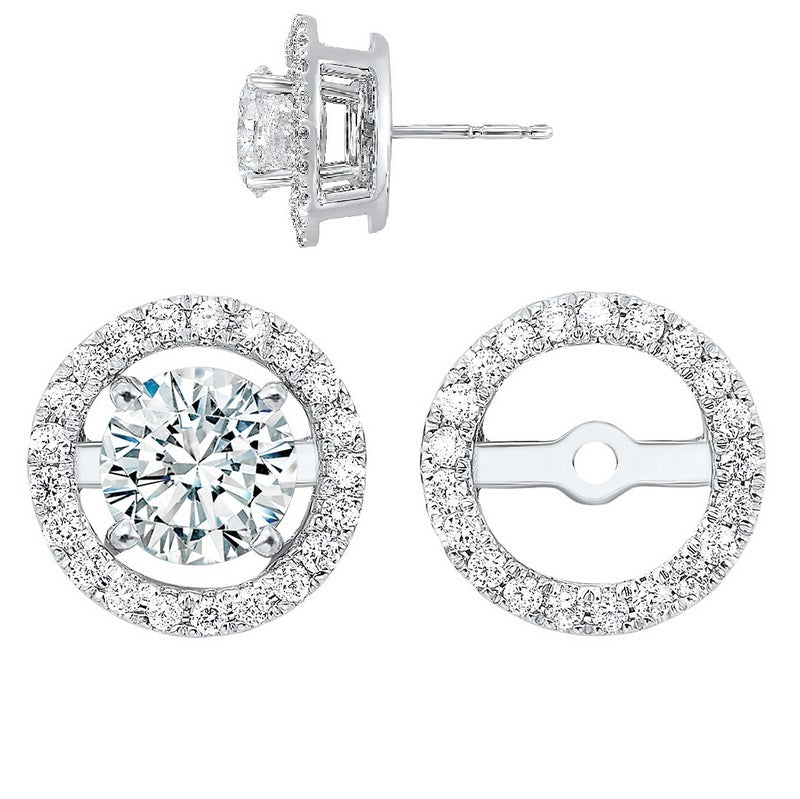 14kw halo micro prong diamond jacket earrings 1/4ct, rg73462-1wnr