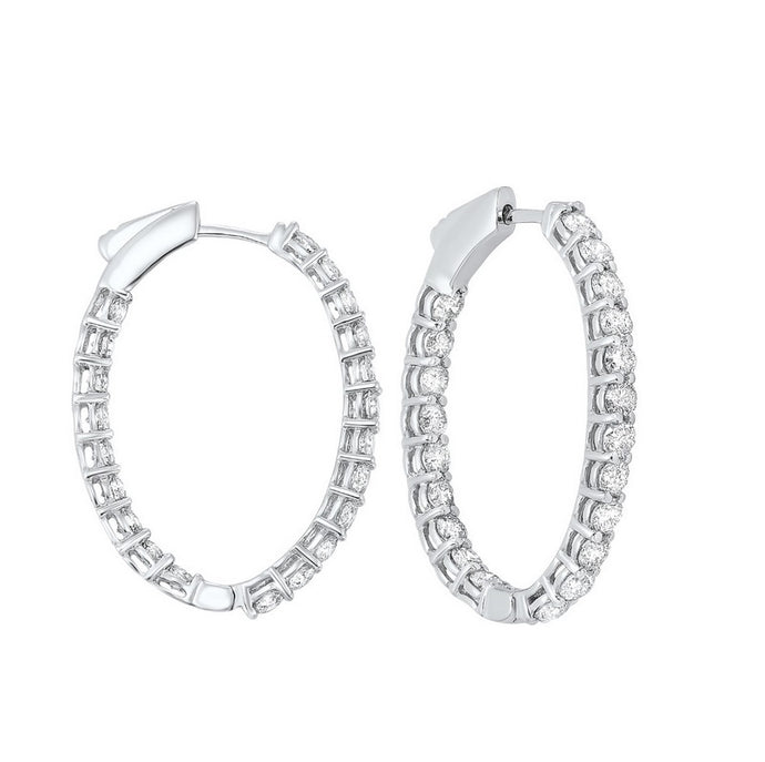 14kw prong diamond hoop earrings 1ct, rg10641-4pb