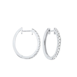 14kw prong diamond hoop earrings 1/2ct, ps4.00aaa-4w