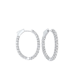 14kw prong diamond hoop earrings 2ct, fe2084-4wd