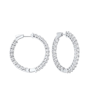14kw prong diamond hoop earrings 7ct, er28272-4yd