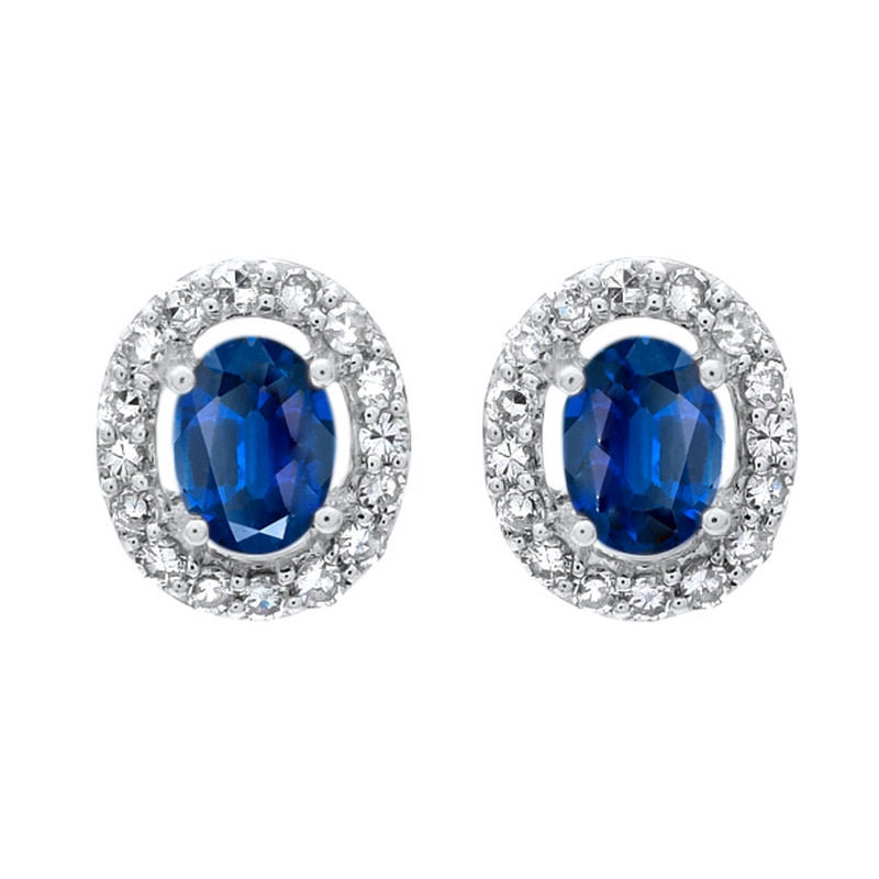 10kw color ens prong sapphire earrings 1/100ct, fr1233-4wd