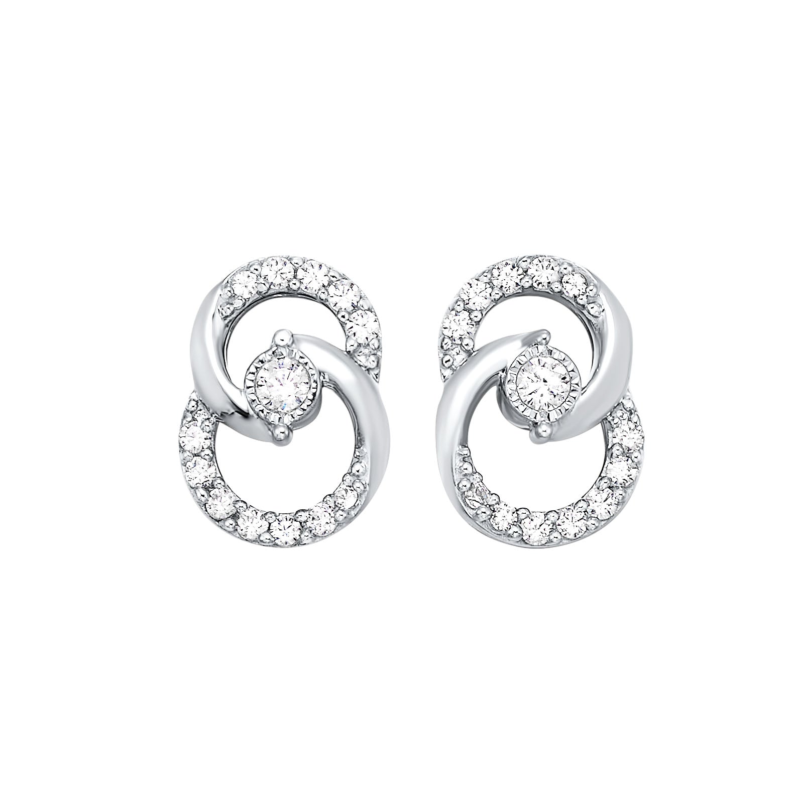 10K Gold Diamond Earrings 0.25CTW