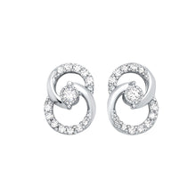 Load image into Gallery viewer, 10K White or Yellow Gold Diamond Earrings 0.25CTW