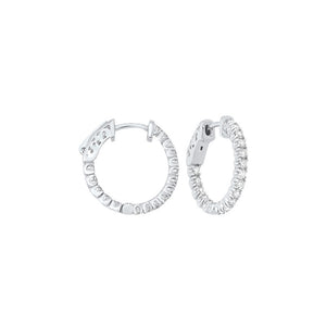 14kw prong diamond hoop earrings 1ct, fe2085-4yd