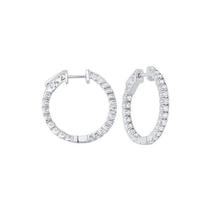 14kw prong diamond hoop earrings 1 1/2ct, fe2046-1yd