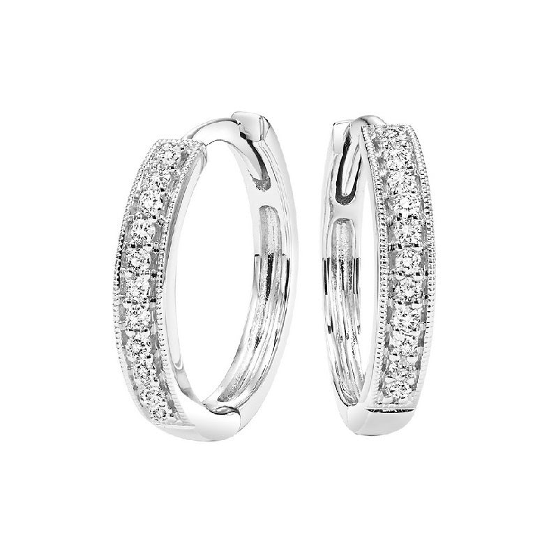 10KW Mix Micro Prong Diamond Earrings 1/7CT | International Diamond Center