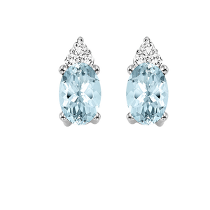 10kw color ens prong aquamarine earrings 1/25ct, er10112-4pc