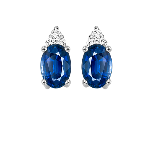 10kw color ens prong sapphire earrings 1/20ct, er24309-4wc