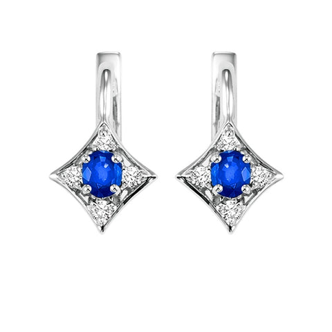 14kw color ens prong sapphire earrings 1/12ct, rg71625-4wc