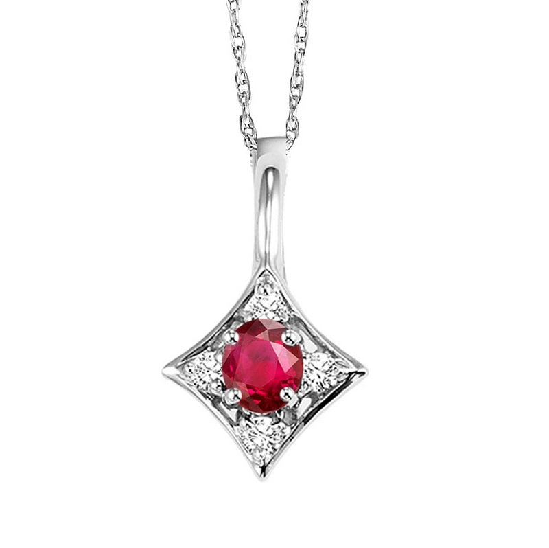 14kw color ens prong ruby necklace 1/20ct, rg71627-4wc