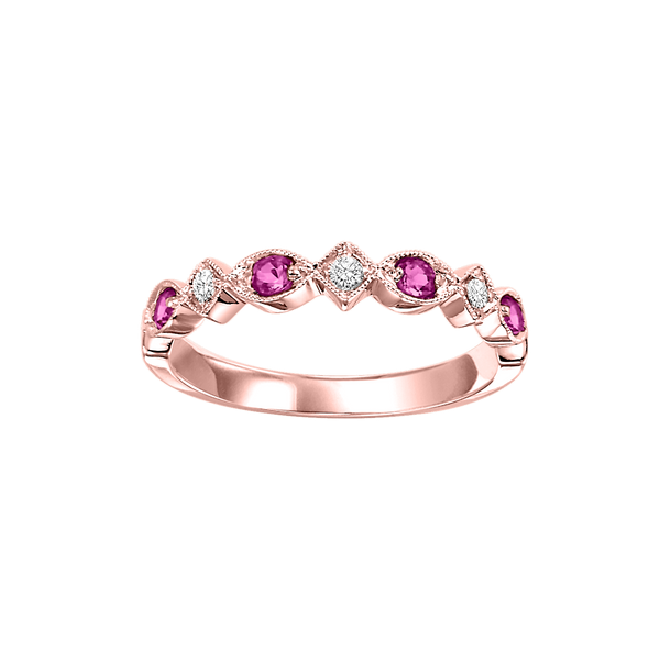 10kr mix prong ruby band 1/20ct