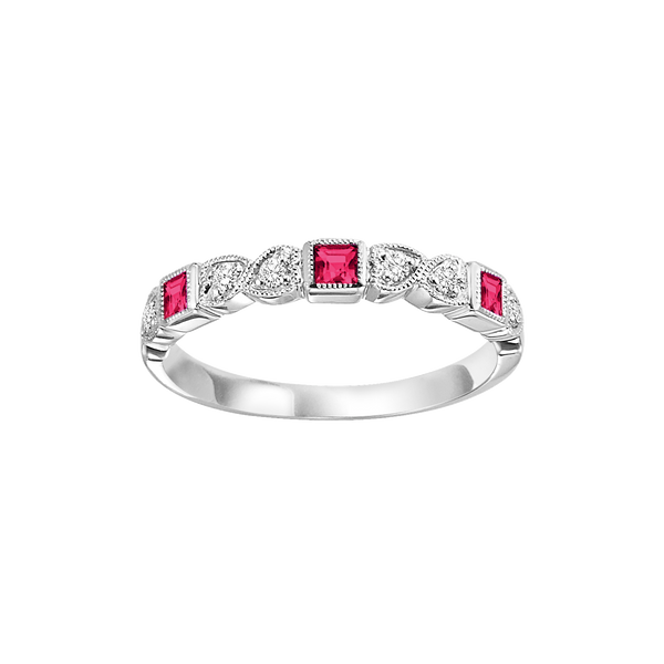 14kw mix bezel ruby band 1/12ct, se6020g4-4w