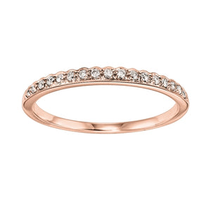 14K Rose Gold Stackable Ring (0.10 CTW)