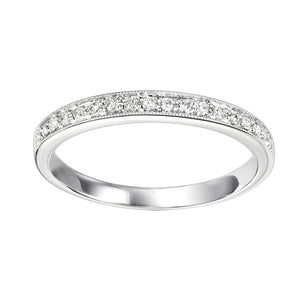 14K White Gold Mixable Ring (0.12 CTW)