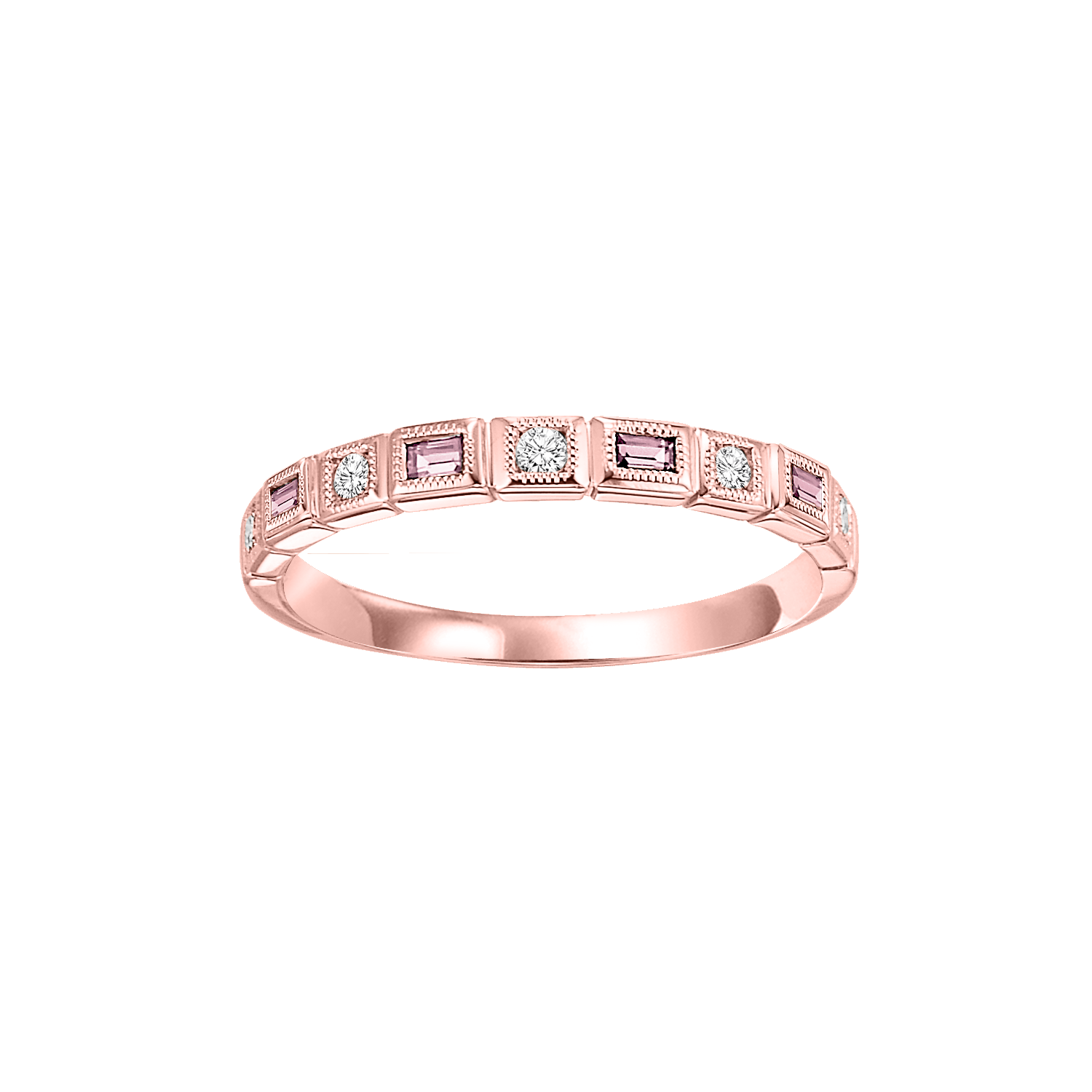 14kr mix bezel pink tourmaline band 1/12ct, pc6200p2-4w