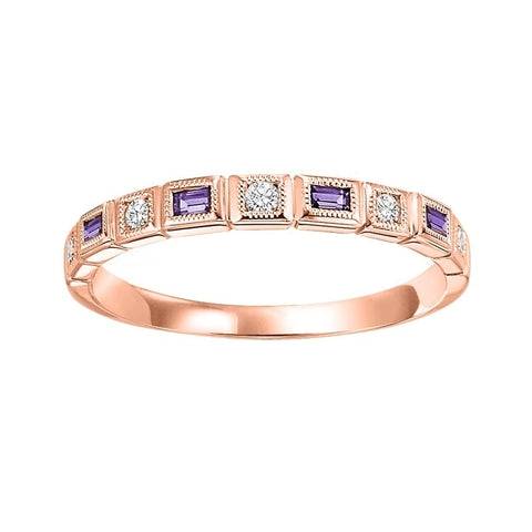 14kr mix bezel amethyst band 1/12ct, pc8140p1-4w