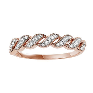 14K Rose Gold Mixable Ring (0.10 ctw)