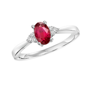 10kw color ens prong ruby ring 1/25ct, fe1241-4wc