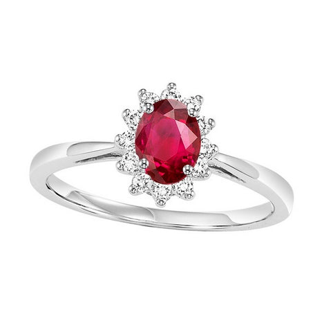 14kw color ens halo prong ruby ring 1/5ct, rg73312-1pd