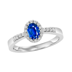 14kw color ens halo prong sapphire ring 1/8ct, rg69494-4wc