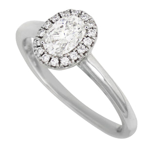 Complete White Gold Engagement Ring