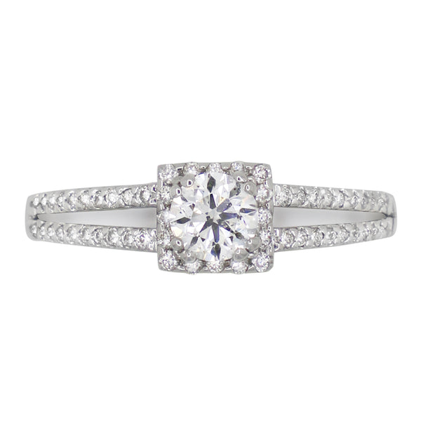 Complete Round Engagement Ring