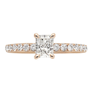 Complete Radiant Engagement Ring