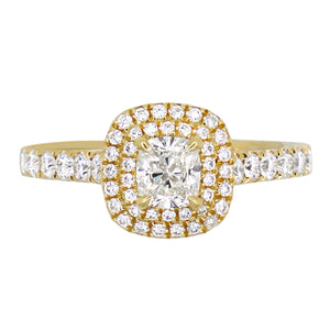 Complete Cushion Engagement Ring