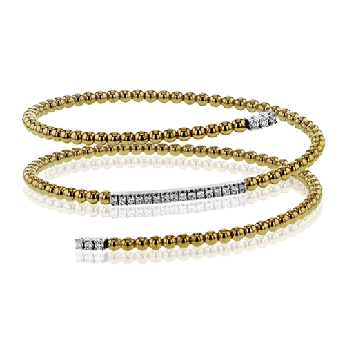 Simon G  lb2166 Bangle in 18k Gold with Diamonds