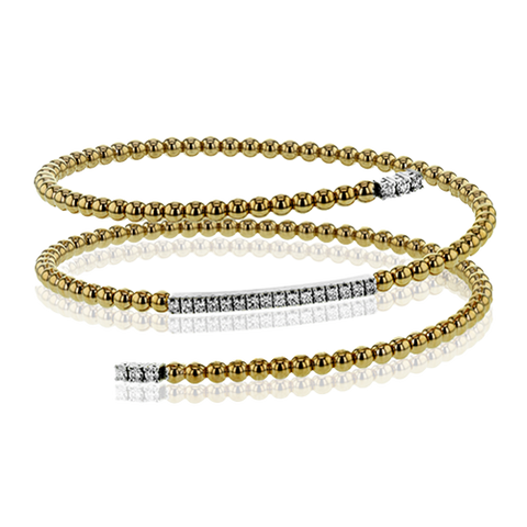 Simon G  lb2166 Bangle in 18k Gold with Diamonds