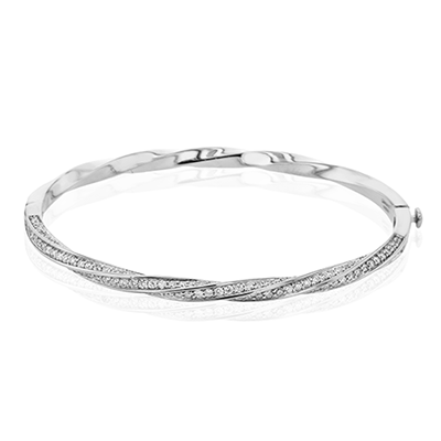 Simon G  lb2326 Bangle in 18K Gold with Diamonds