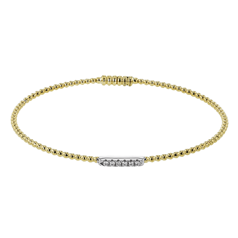 Simon G  lb2344 Bangle in 18k Gold with Diamonds