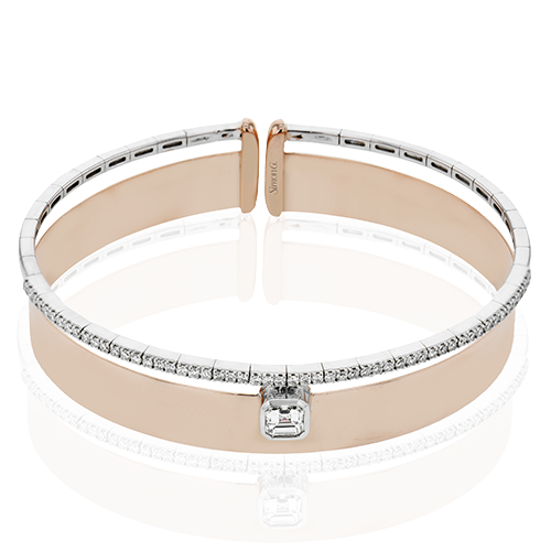 Simon G  lb2401 Bangle in 18k Gold with Diamonds