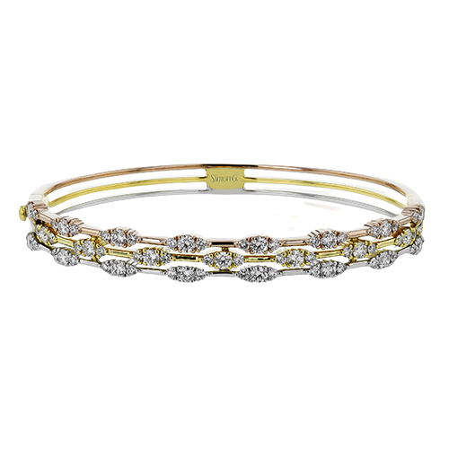 Simon G  lb2417 Bangle in 18k Gold with Diamonds