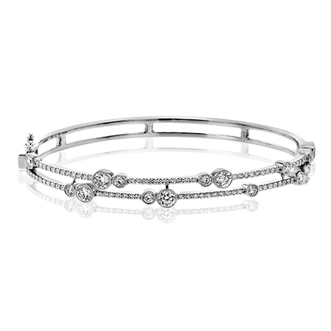 Simon G  lb2420 Bangle in 18k Gold with Diamonds