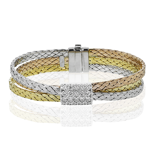 Simon G  lb2437 Bangle in 18k Gold with Diamonds