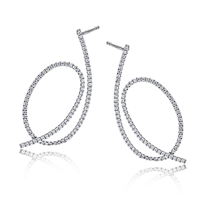 Simon G le2212 Earrings in 18k Gold with Diamonds