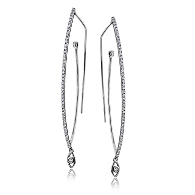 Simon G le2214 Drop Earrings in 18k Gold with Diamonds