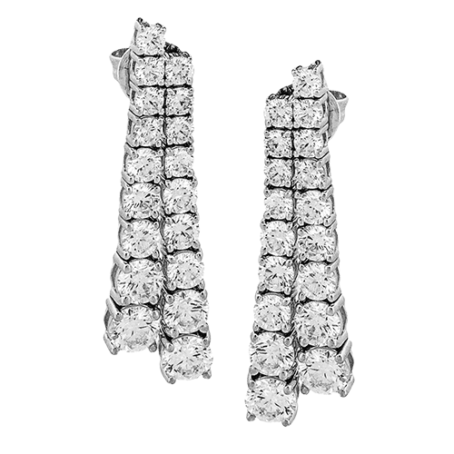Simon G le2339 Earrings in 18k Gold with Diamonds